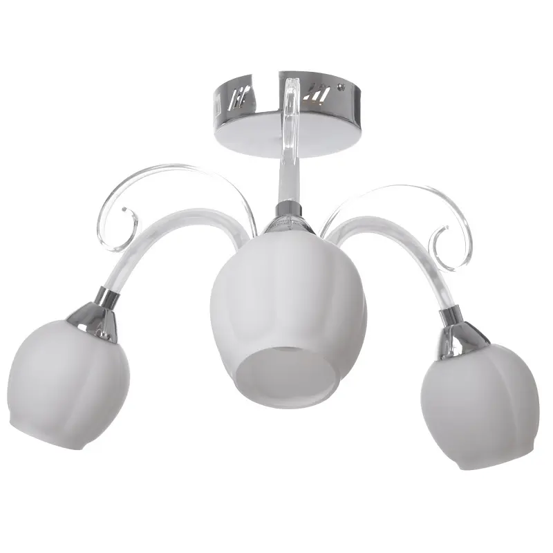 Люстра потолочная Brille в спальню E27 40W CH (LK-508C/3) - фото 5