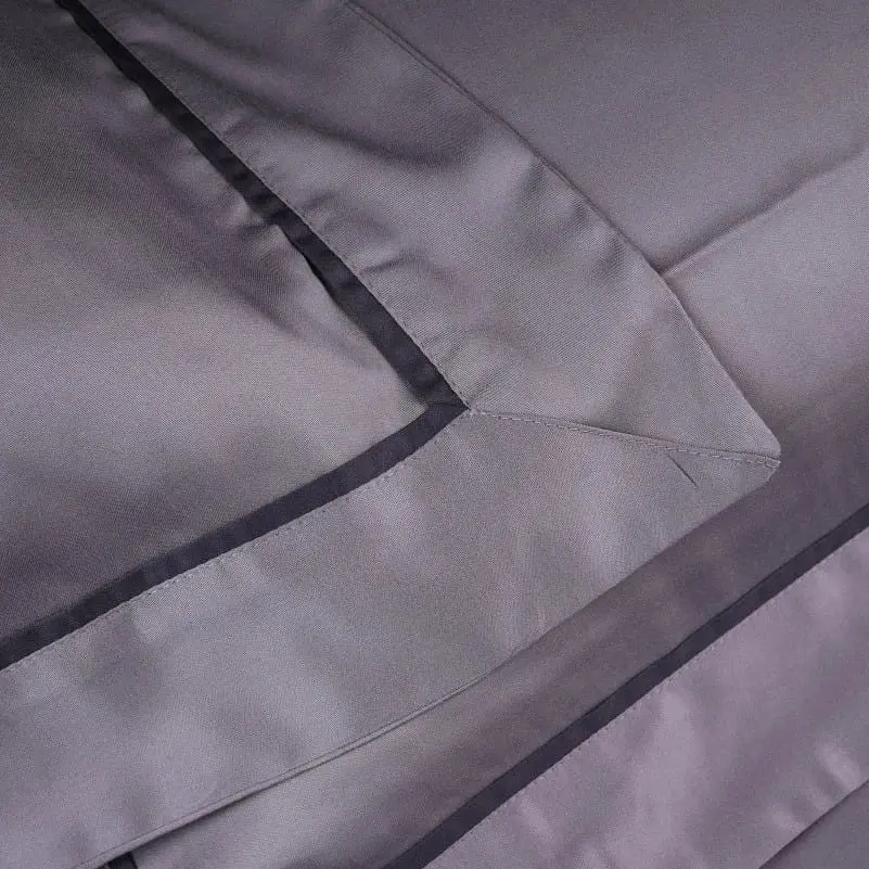 Простирадло на гумці MirSon Imperial Tencel №06 Gray 140х200 см (2200010755527) - фото 2