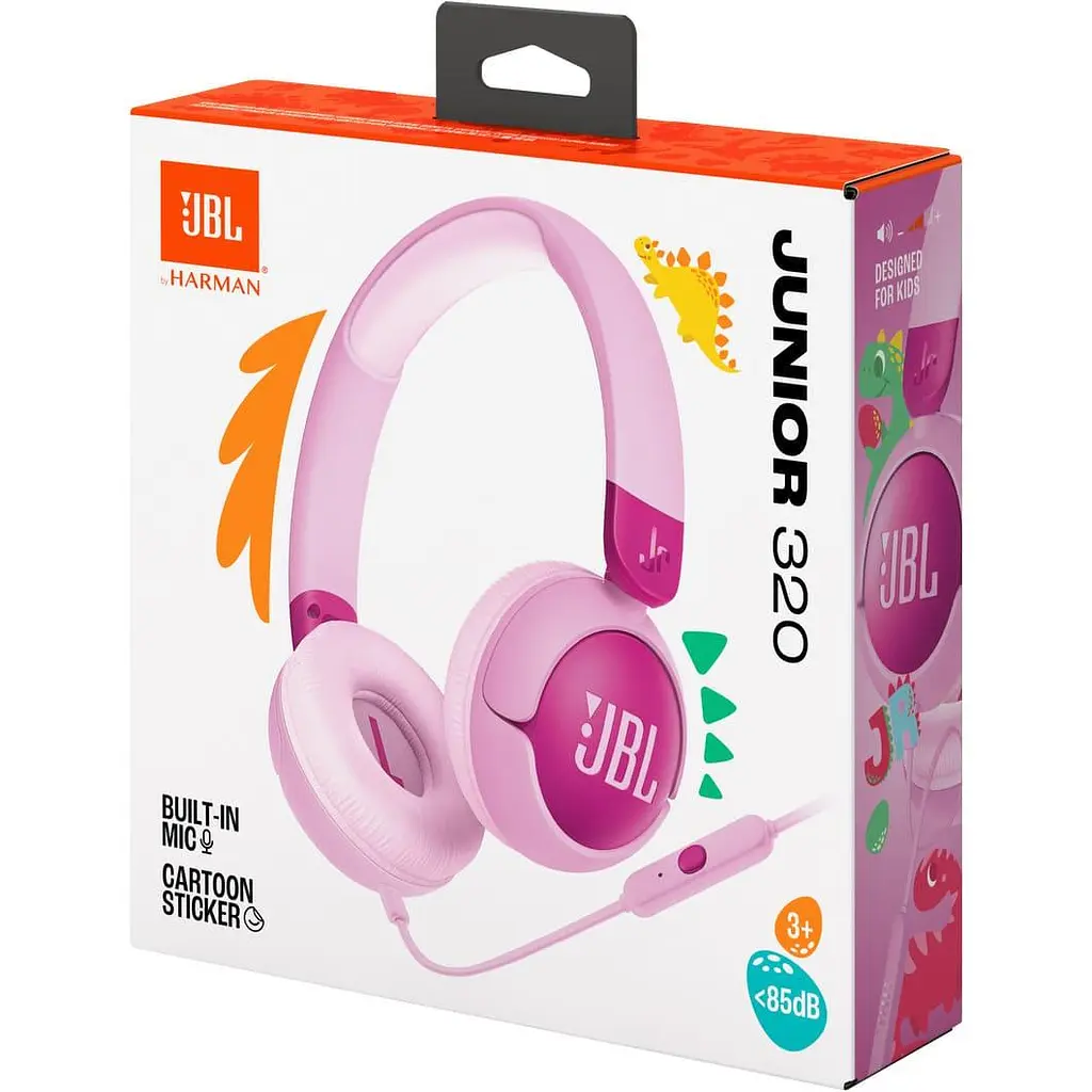 Дитячі накладні навушники JBL Junior 320 Purple (JBLJR320PUR) - фото 8