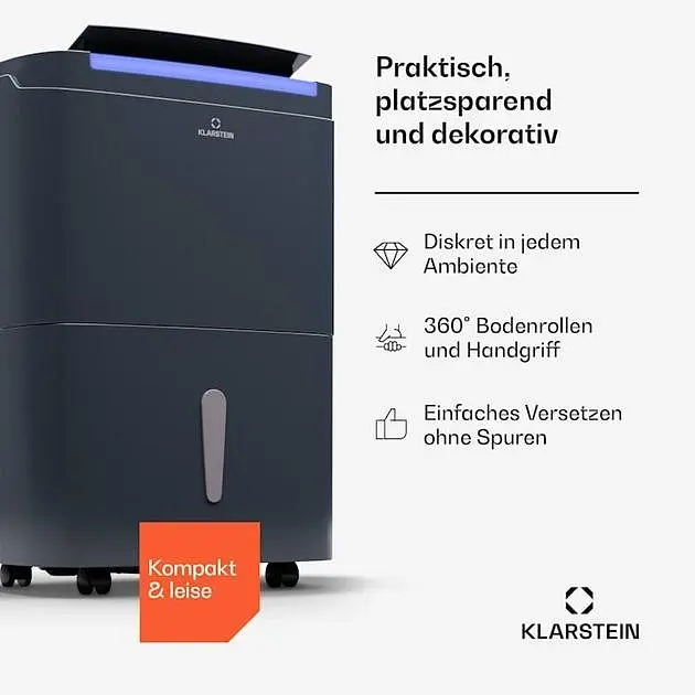 Осушитель воздуха Klarstein DryFy Connect 40л (10045540) - фото 2