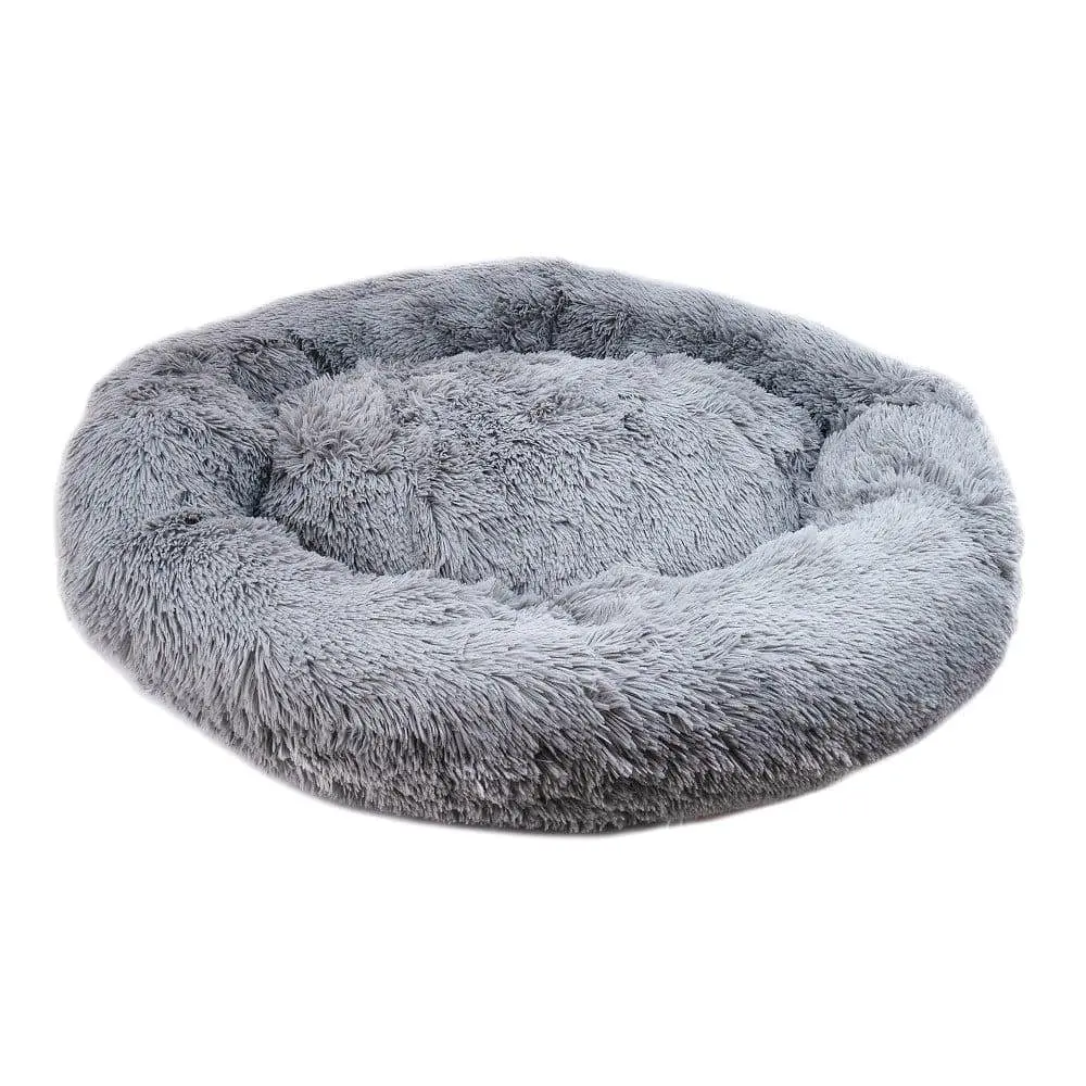 Лежак-гніздо AnimAll Wendy для собак і котів, розмір 3XL, сірий, 95×95×17 см