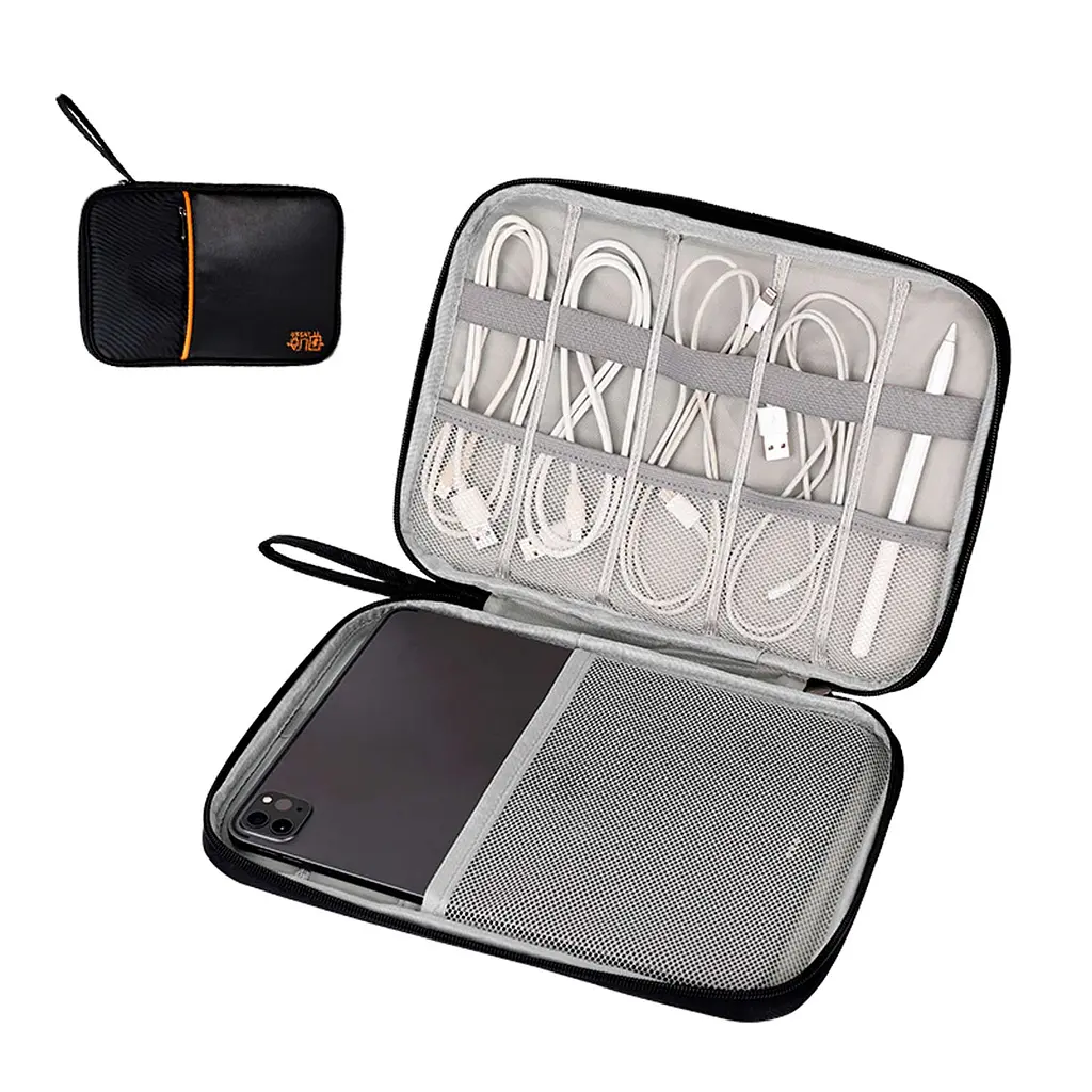 Органайзер для дротів і планшета LoveYouHome до 11'' 28х20х3 см бордовий (59027) - фото 3