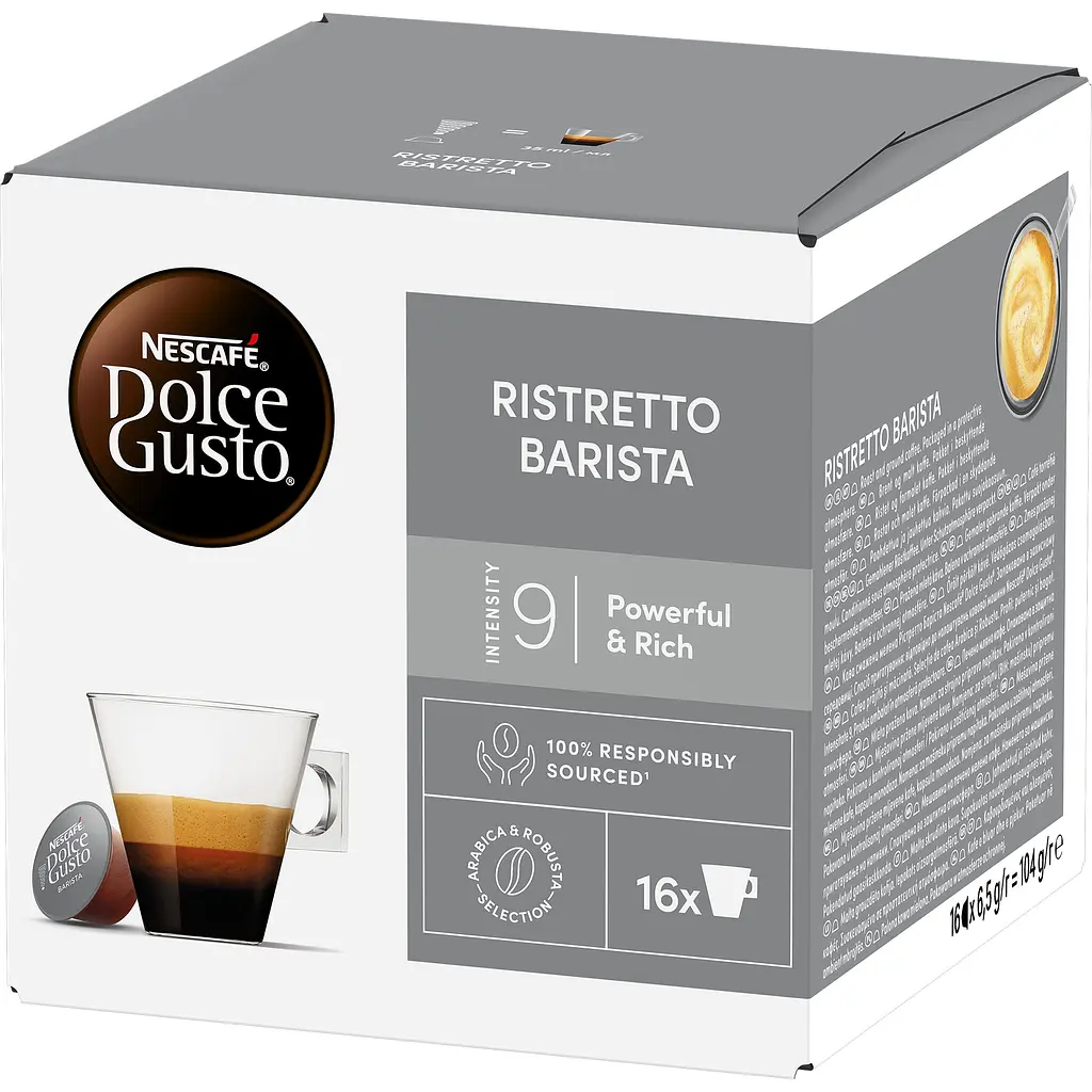 Уценка. Кофе в капсулах NESCAFE Dolce Gusto Ristretto Barista 104 г - фото 9