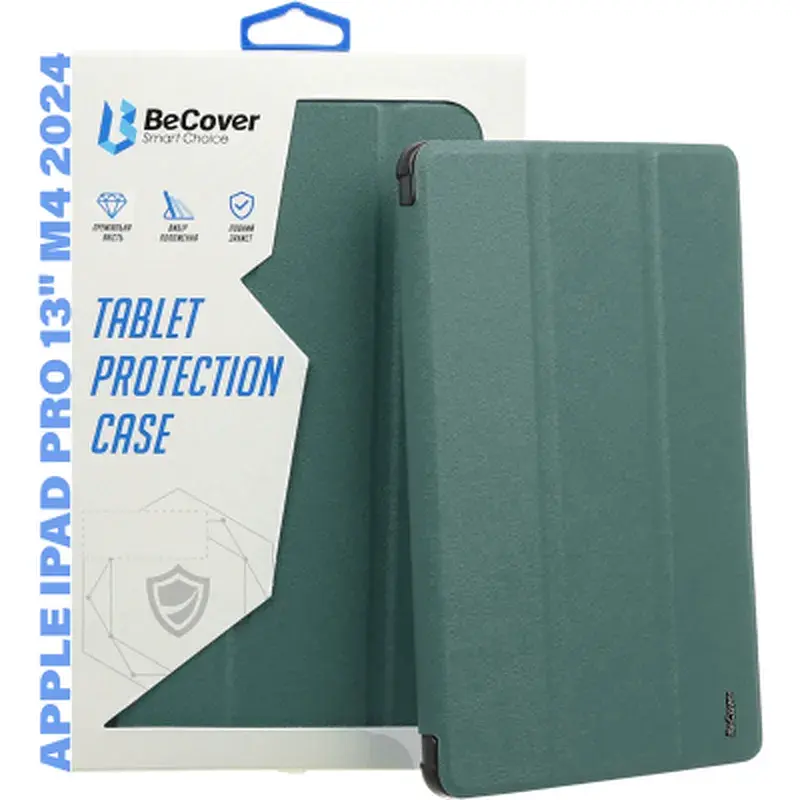 Чохол до планшета BeCover Smart Case Apple iPad Pro 13" M4 2024 Dark Green (711645)
