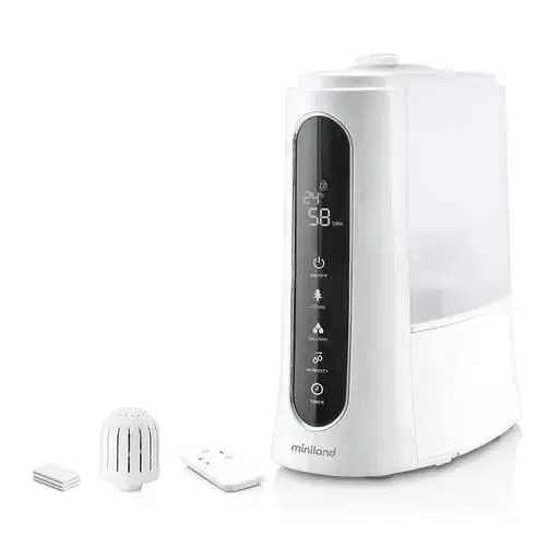 Зволожувач повітря Miniland Humitouch pure з озонатором, 5 л, білий (89208) - фото 2