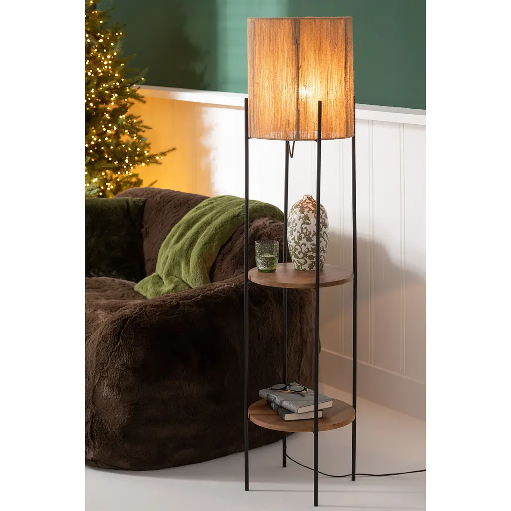 Лампа напольная J-line с полочками и абажуром 160 см (46465) - фото 6