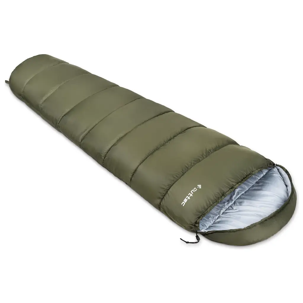 Спальный мешок Outtec Mummy кокон демисезонный хаки - фото 2