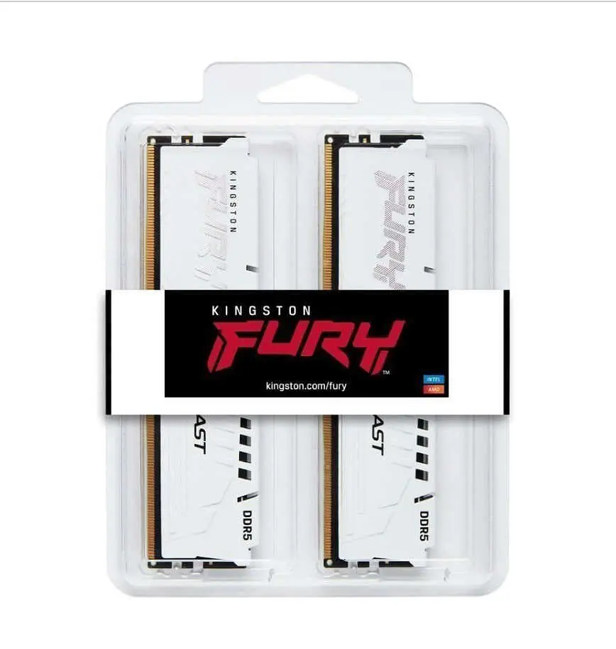 Оперативна пам'ять Kingston FURY 64 GB (2x32GB) DDR5 6400 MHz Beast EXPO White (KF564C32BWEK2-64) - фото 3