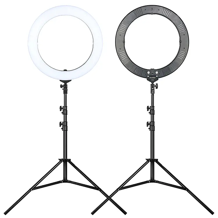 Держатель с кольцевым освещением GRAND 18" ZM448 180cm Tripod Stand лампа со штативом - фото 2