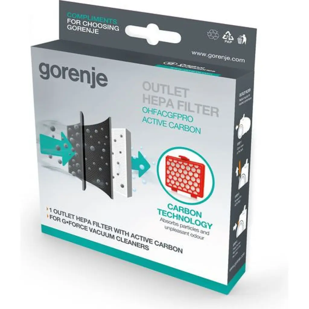 Фільтр пилососа Gorenje OHFACGFPRO вугільний (686995) - фото 3