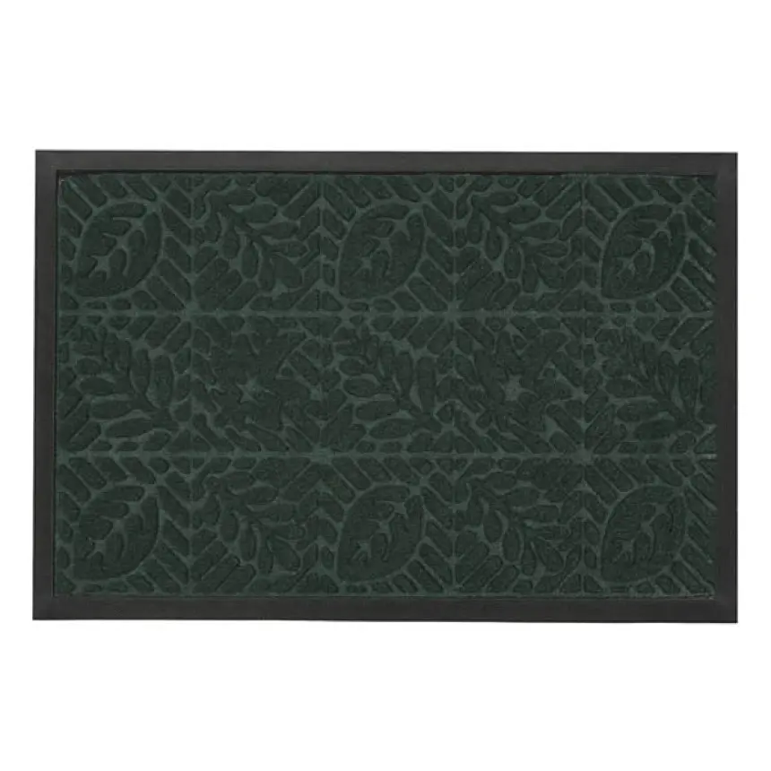Килимок придверний Eco Fabric Листя з кромкою смарагд 40 х 60 см (4060-110) - фото 3