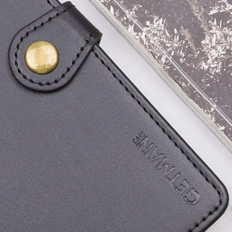 Шкіряний чохол-книжка GETMAN Gallant (PU) для Samsung Galaxy S25 FE Чорний - фото 4