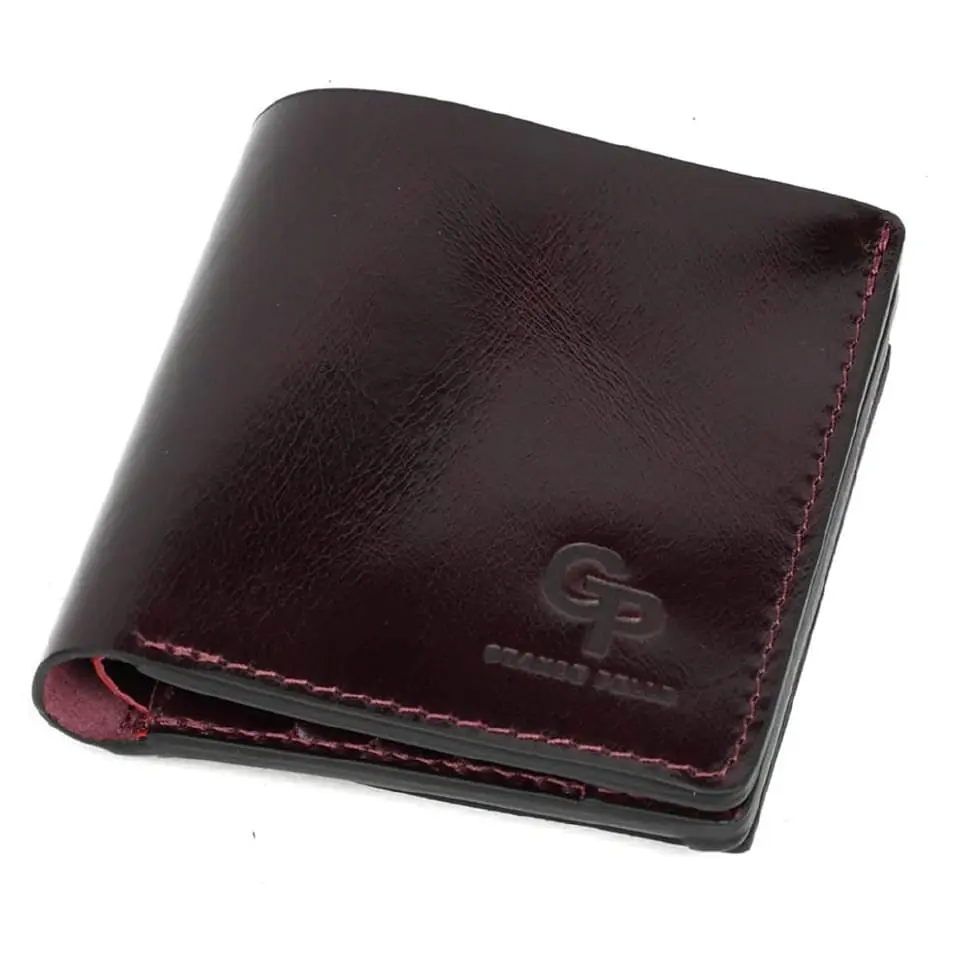 Портмоне Lettera з монетницею, бордовий Алькор. GRANDE PELLE 10х10х2.5 см acs0032091 - фото 6