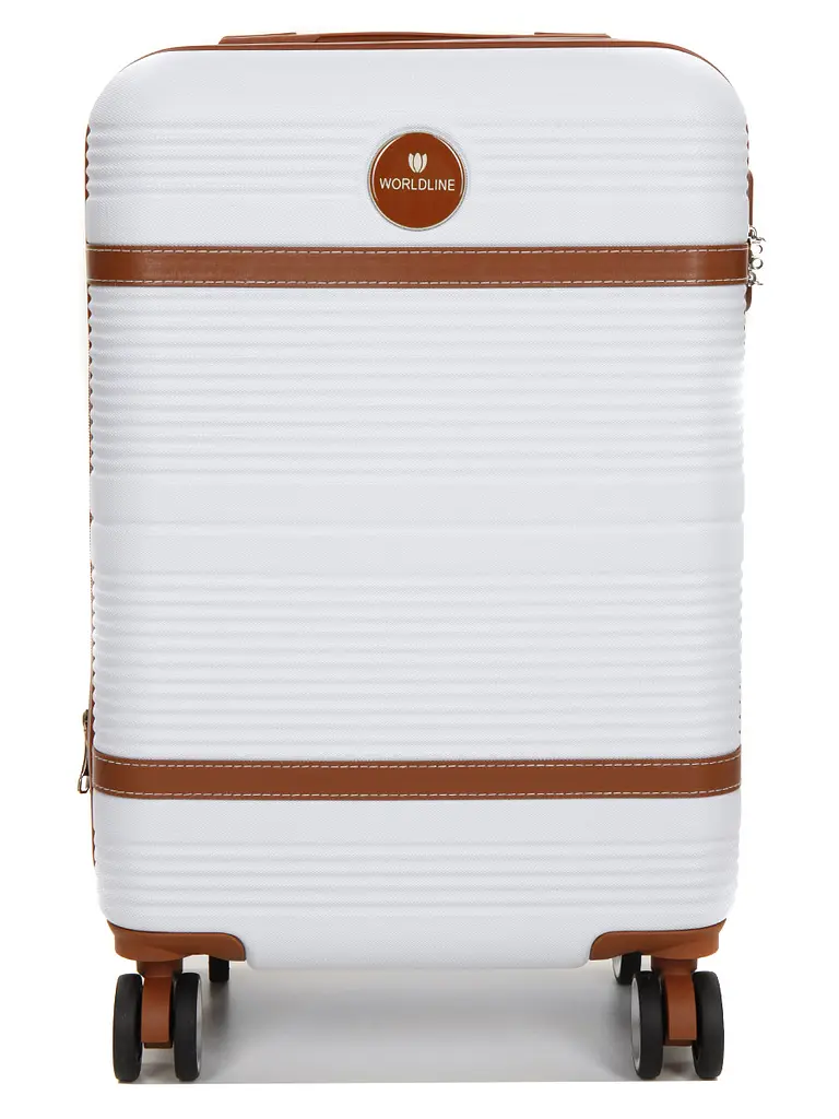 Валіза маленька S ABS-пластик Worldline Airtex 629 56×36×22см 38л Біла - фото 3