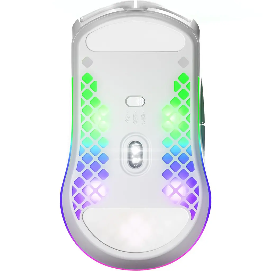 Комп'ютерна мишка SteelSeries Aerox 3 Wireless Snow RGB 18000dpi. 6кн. біла (62608) - фото 4