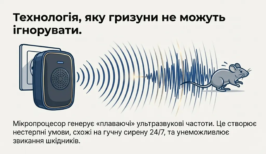 Ультразвуковий відлякувач мишей МікроКіт-150 - фото 11