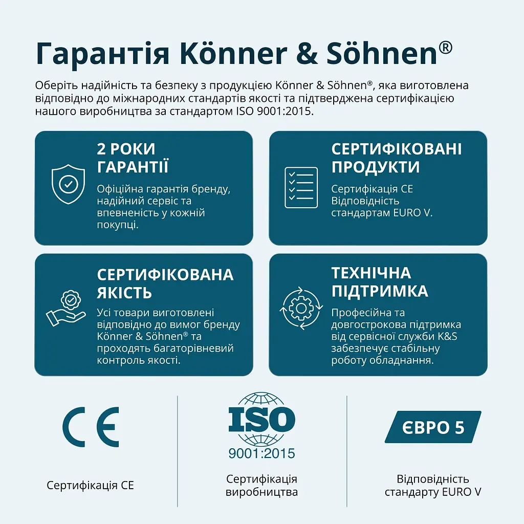 Konner & Sohnen Генератор газобензиновий інверторний KS 6500iEG, LPG 230В, 6.0/6.5кВт, електростартер, 46кг - фото 10