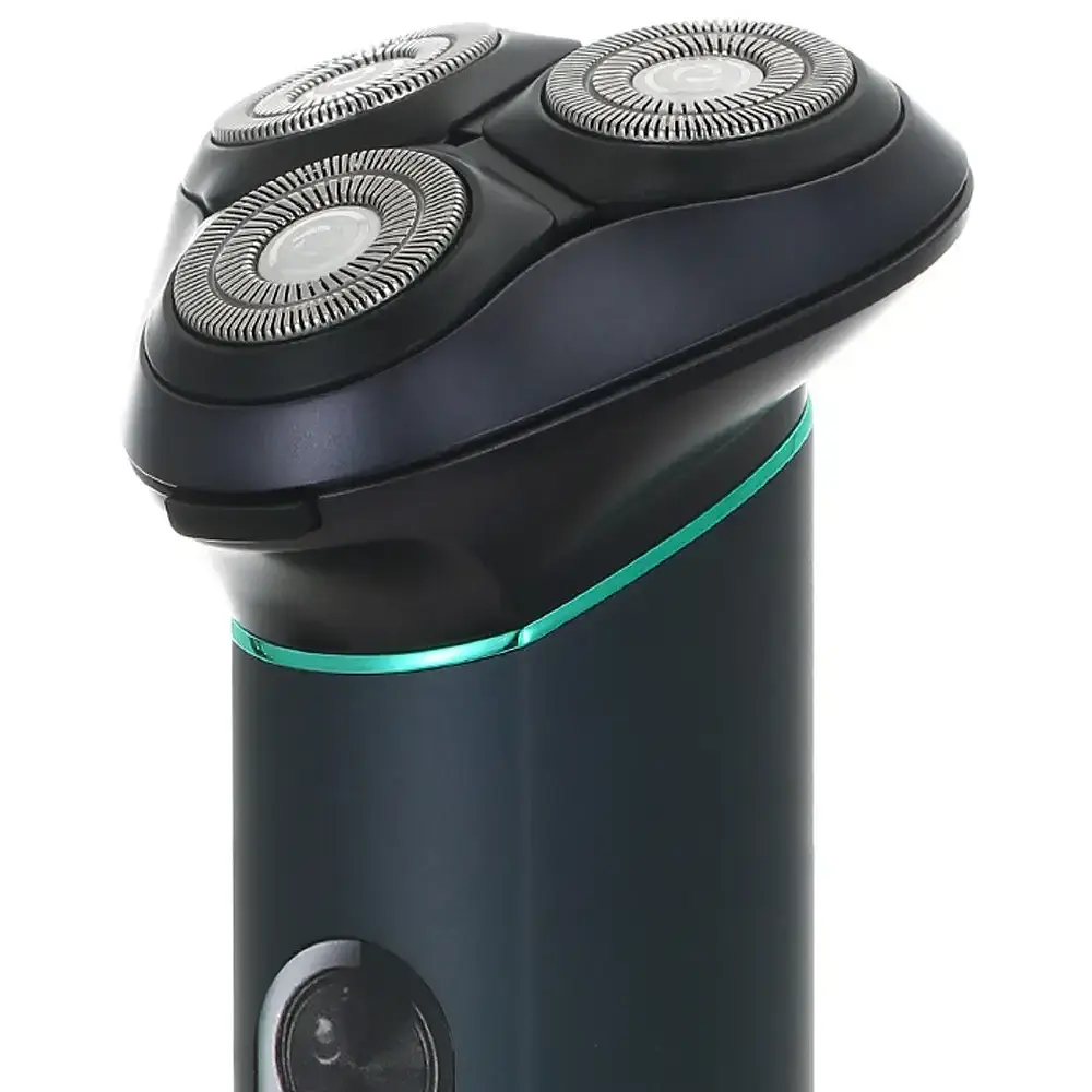 Акумуляторна електробритва водонепроникна, від USB, VGR V-310, Чорна / Бездротова бритва електрична