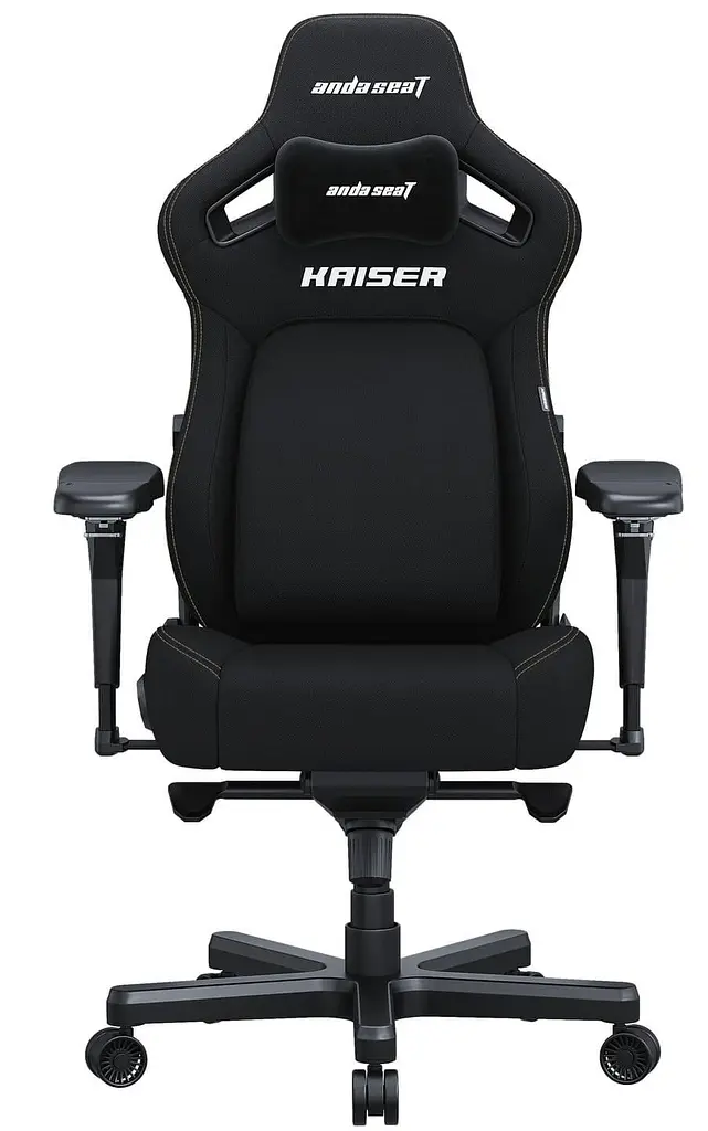 Ігрове крісло Anda Seat Kaiser 4 Size XL Black Linen Fabric (AD12YDDC-XLL-20-B-CF) - фото 3