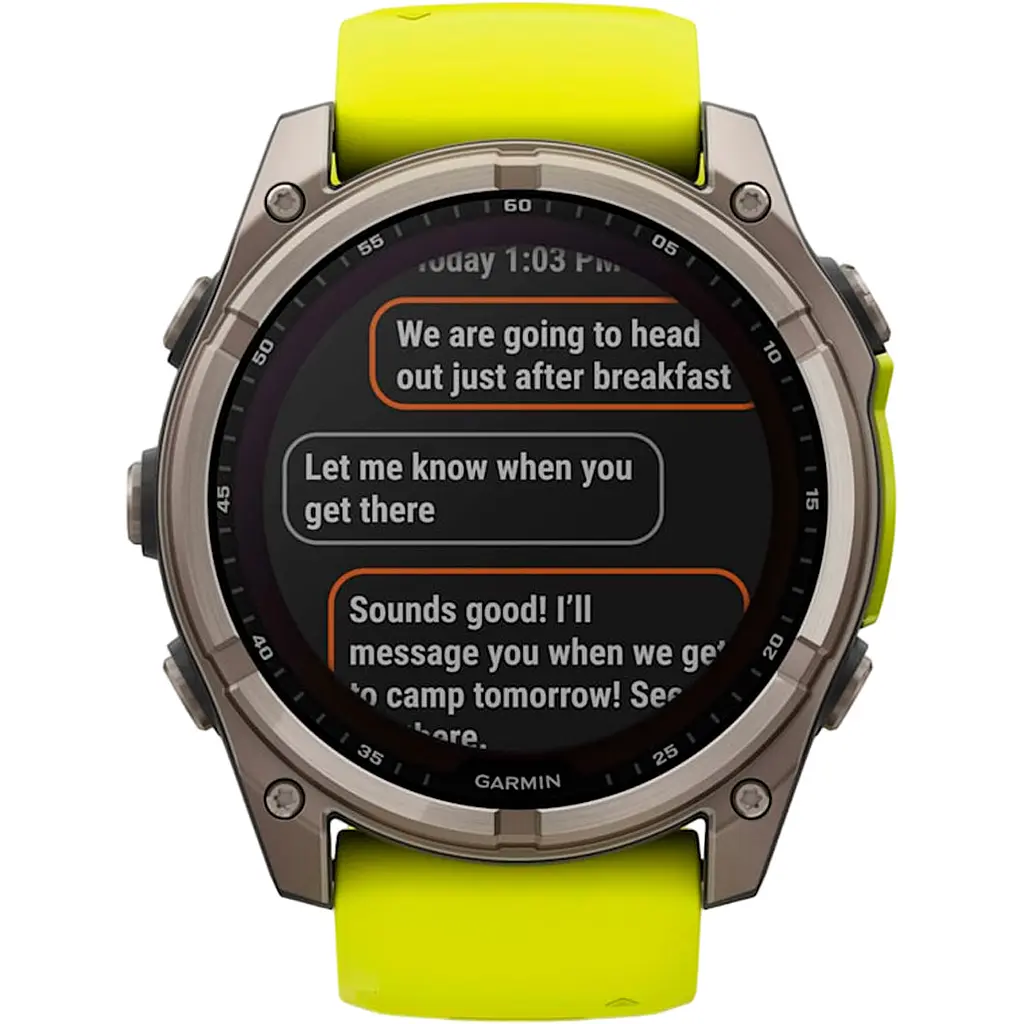 Смарт-часы Garmin Fenix 8 Solar Sapphire 51mm Titanium with Amp Yellow/Graphite Silicone Band (010-02907-20) [116854] - фото 12
