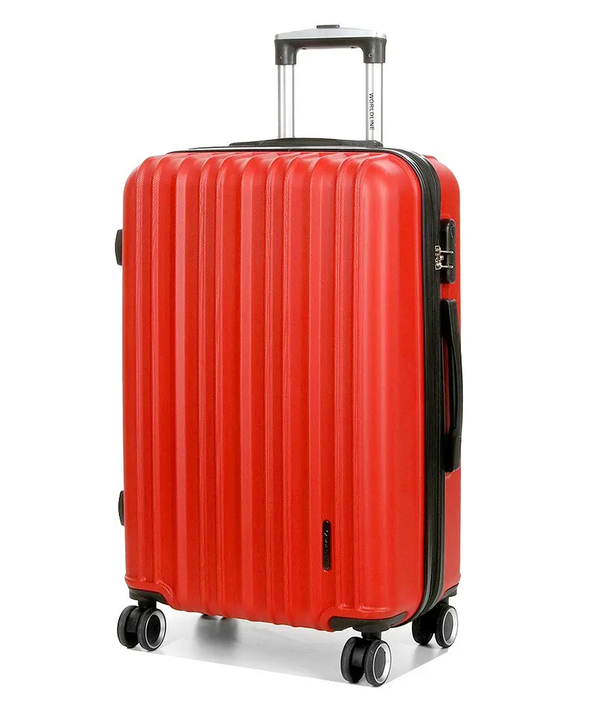 Валіза полікарбонат середній (M) Airtex 623 70л 66x42x26см Червоний (Red)