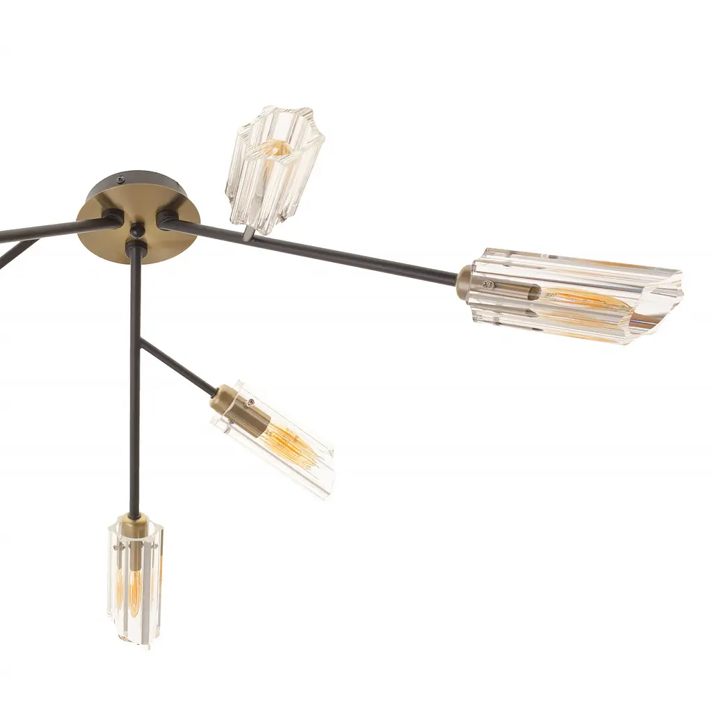 Люстра потолочная Brille в спальню Е14 40W BK (LK-698C/6) - фото 4