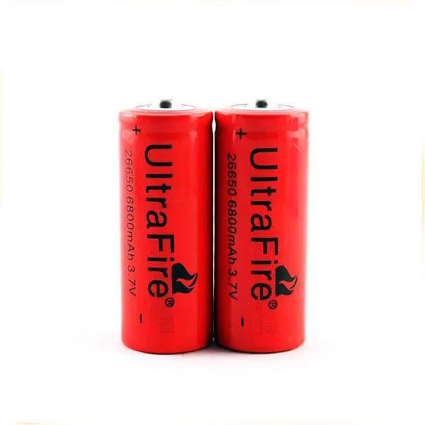 Акумулятор Ultra Fire 26650 6800mAh 3.7В (Червоний) - фото 3
