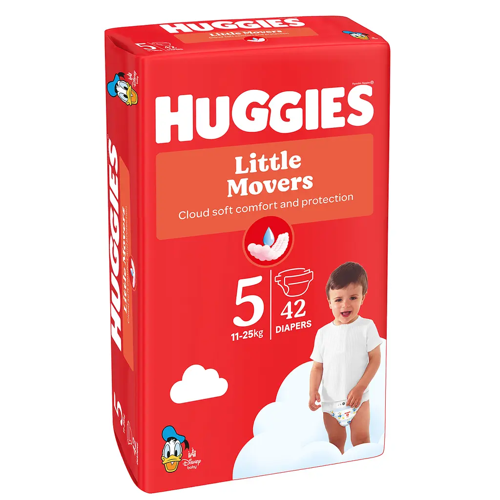 Подгузники Huggies Little Movers 5 (12-22 кг) 42 шт. - фото 2