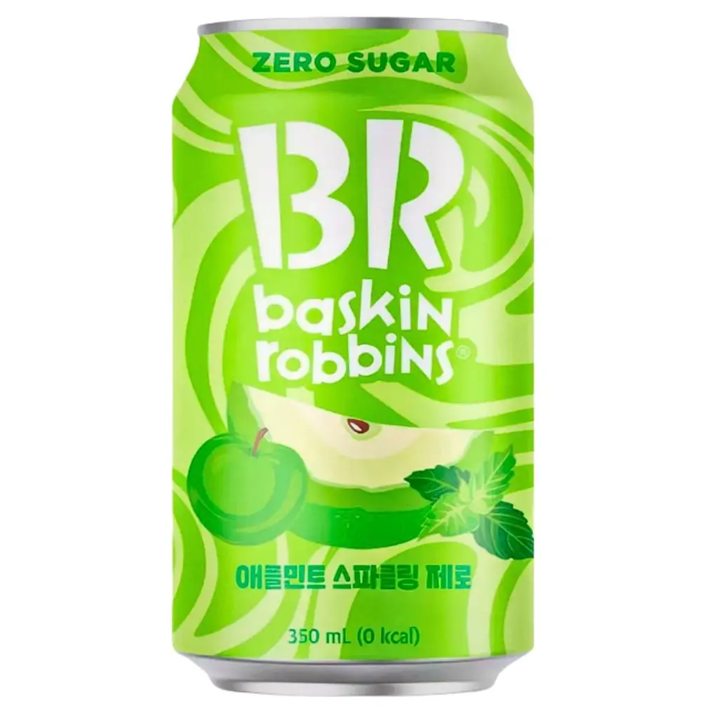 Газований напій Baskin Robbins Apple Mint Sparkling Zero зі смаком яблука та м’яти 350 мл