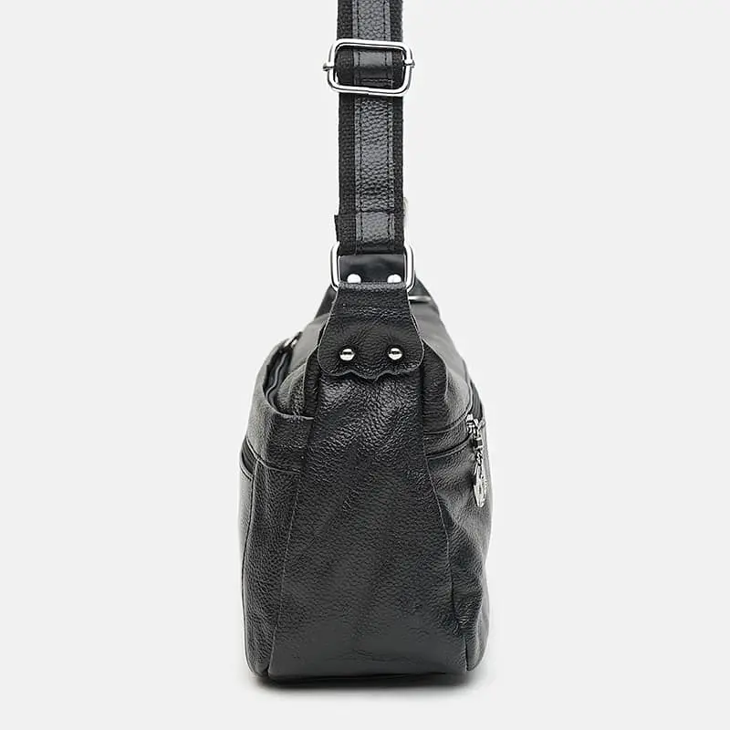 Жіноча шкіряна сумка Keizer K1024bl-black - фото 5