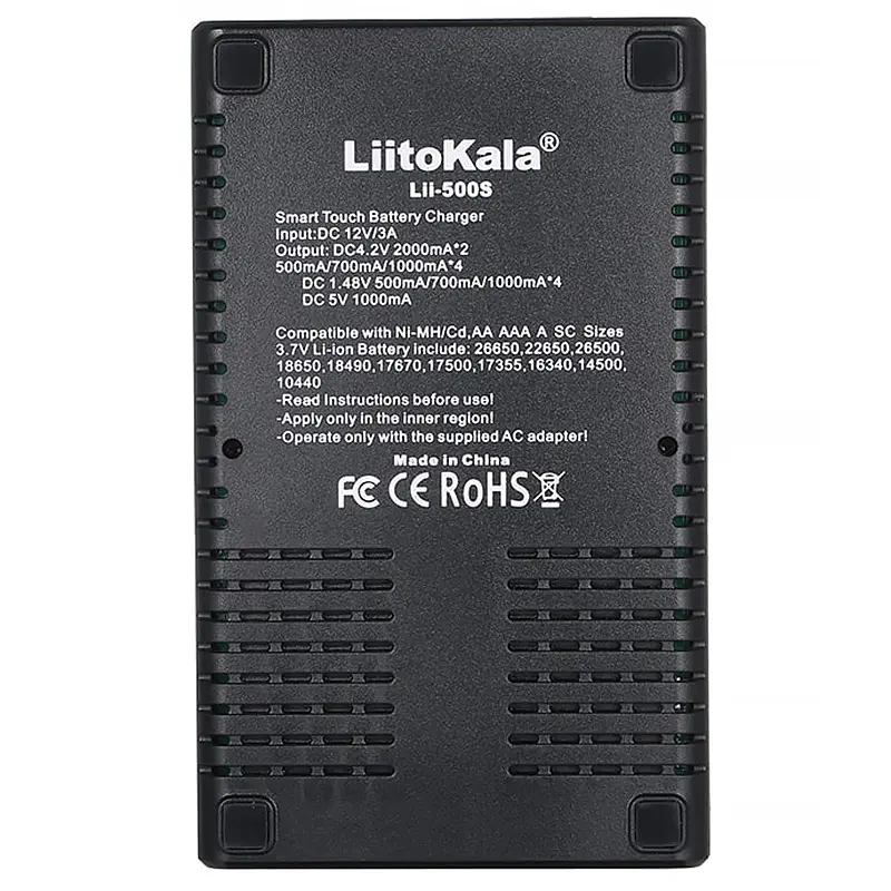 Зарядний пристрій LiitoKala Lii-500S, 4x(Lion/NiMH/NiCd), Power Bank, discharge function, display - фото 4