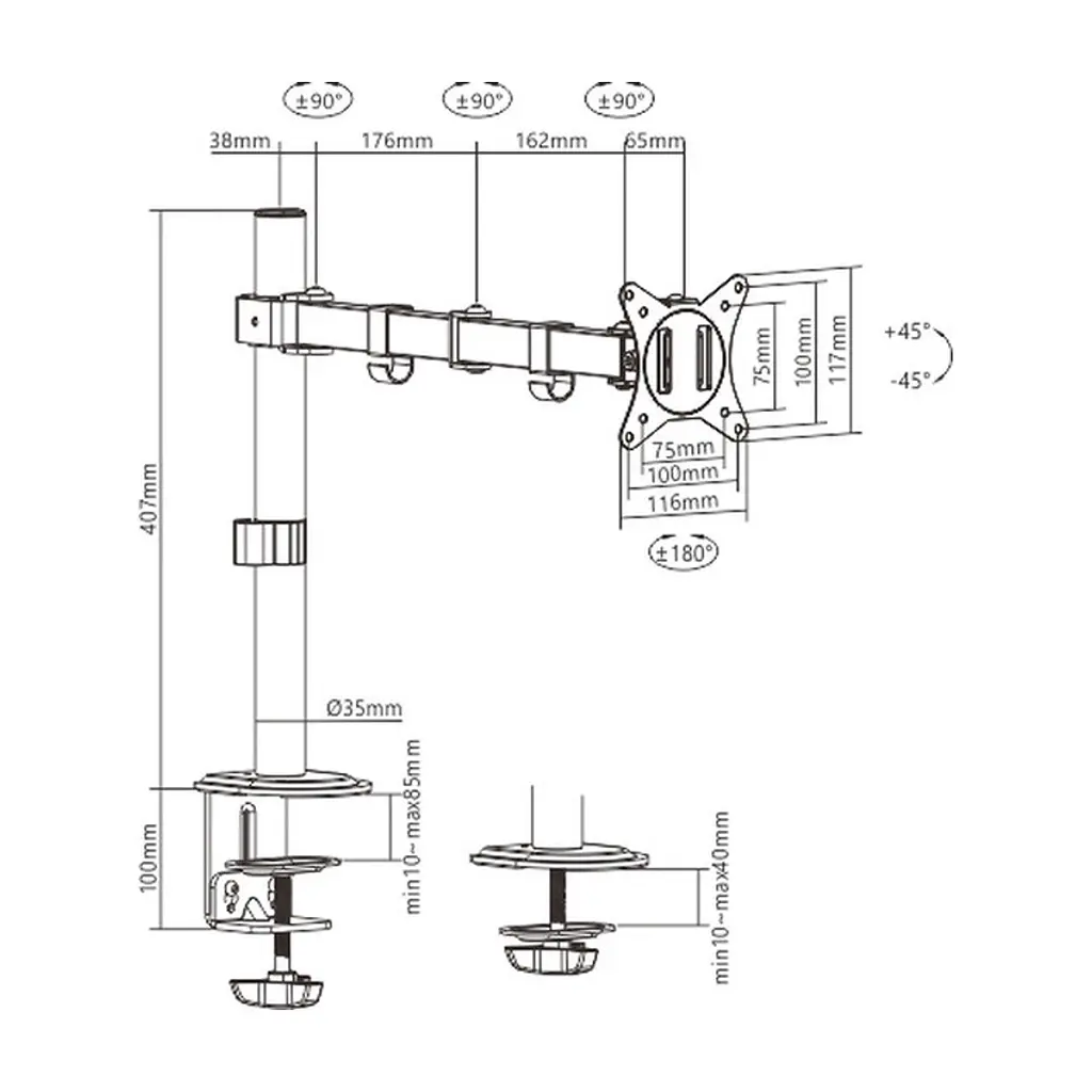 Кронштейн HiSmart HS082390 - фото 3
