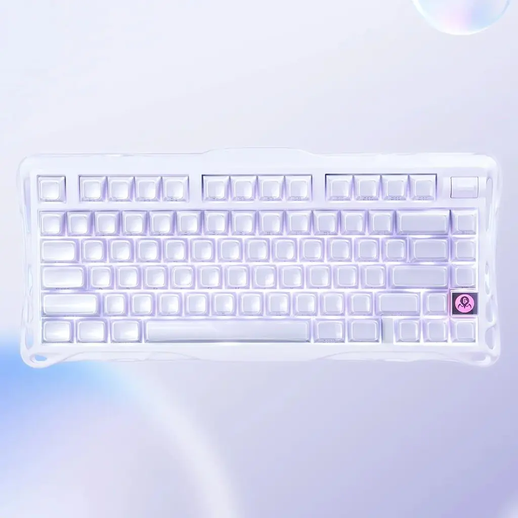 Клавіатура GravaStar Mercury K1 80keys Kailh Cheery Pink EN/UKR BT/WL/USB Lavender Purple (GSK1_PL) - фото 8
