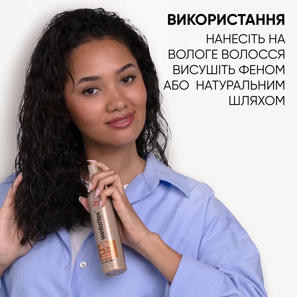 Спрей Wellaflex Curls Definition 3 для укладки 150 мл - фото 5