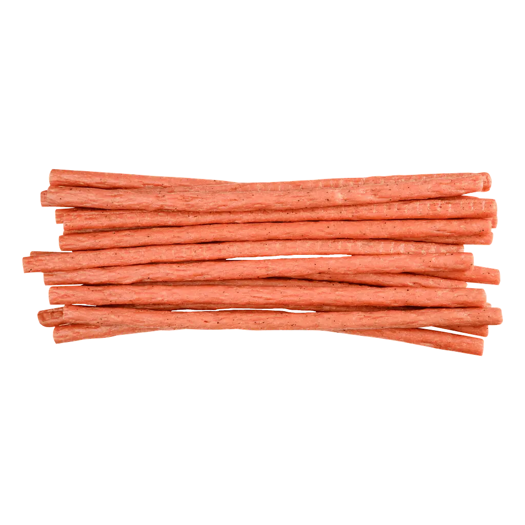 Ковбаски курячі ДО ПИВА Meat Chips зі смаком хамону (в/к) 500г - фото 2