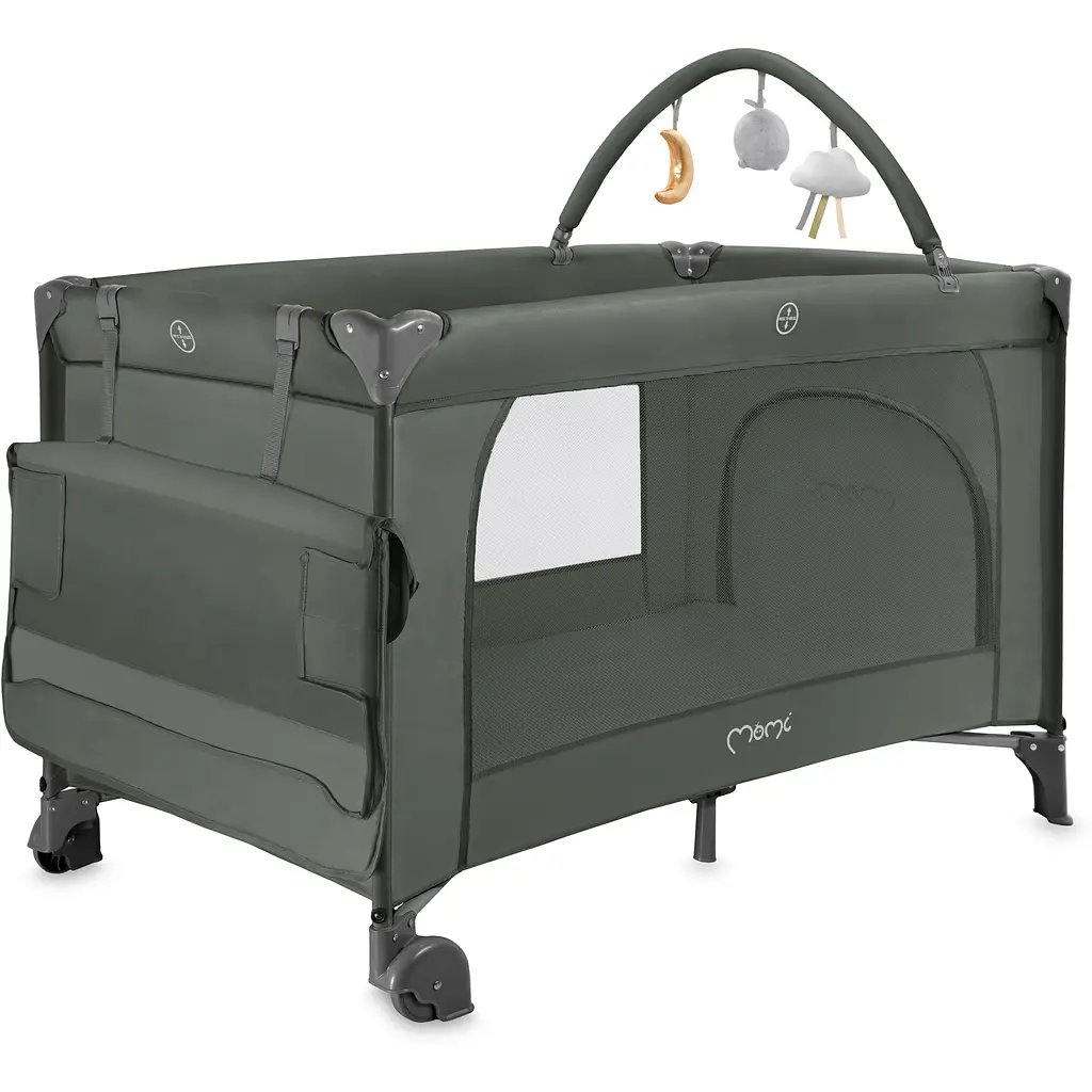 Дитячий манеж MoMi Belove Plus Dark Green (LOZE00025) - фото 2