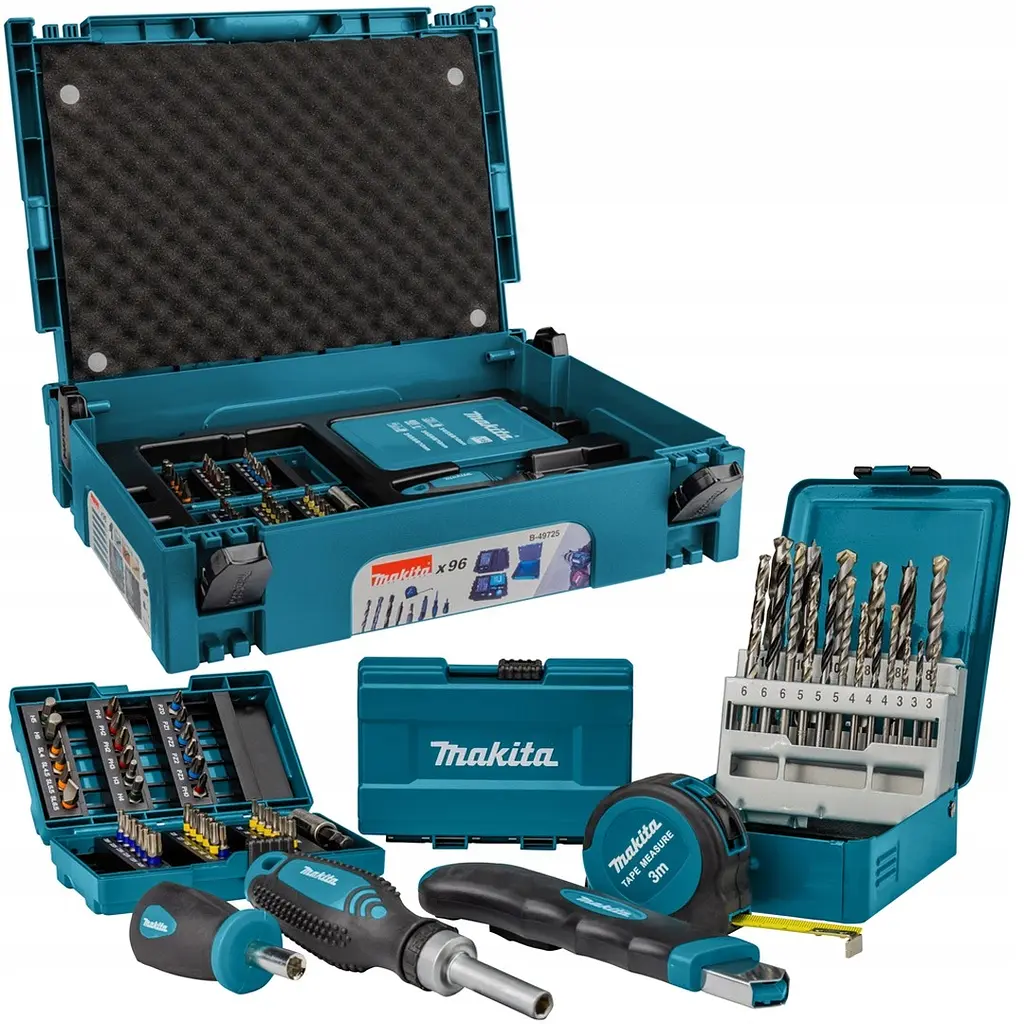 Набір біт та свердл (96 предметів) Makita B-49725