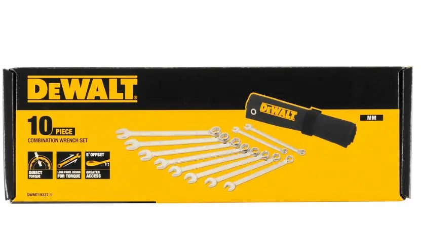 Набір ключів комбінованих DeWalt 10 шт (DWMT19227-1) - фото 2
