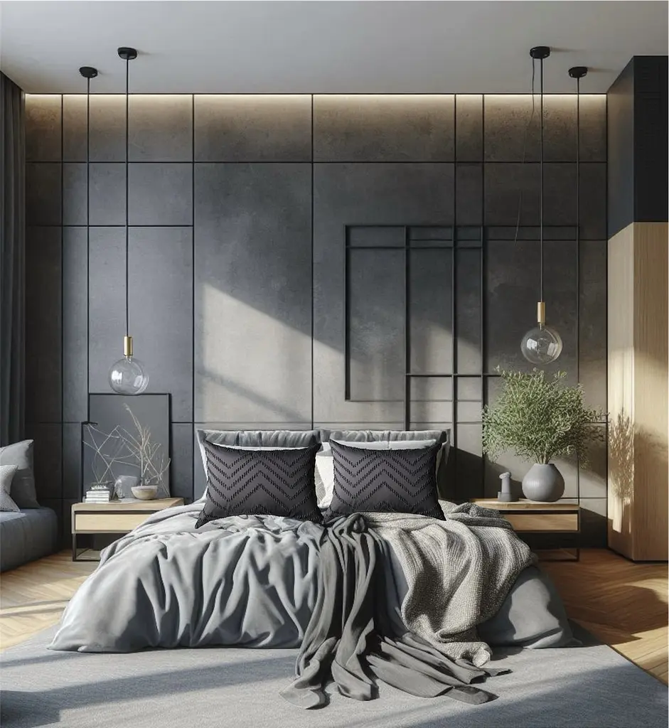 Комплект декоративних наволочок Ecotton 70х70 см на змійці Grey графіт (24885) - фото 3