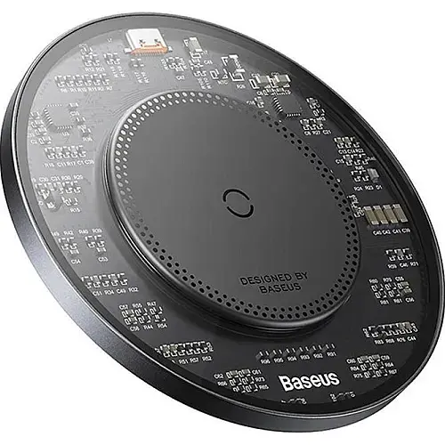 Бездротовий зарядний пристрій Baseus Simple 2 Wireless Charger 15 W with Cable Type-C To Type-C 24 W 12 V 2 A 1 - фото 2