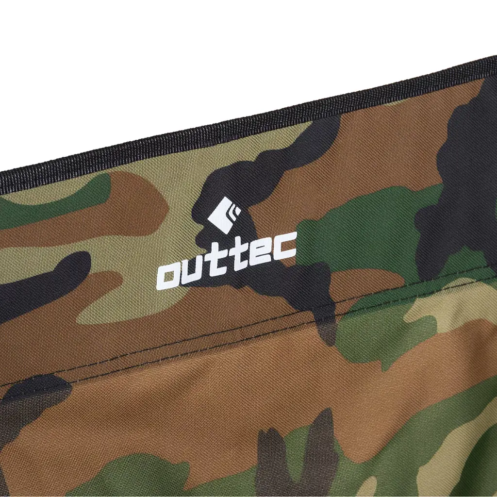 Крісло туристичне розкладне Outtec Sun XXL з дашком хакі - фото 3