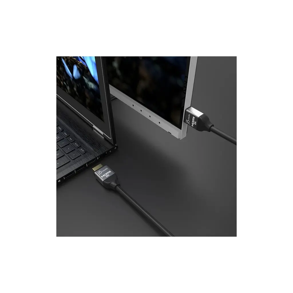 Кабель мультимедійний HDMI M to HDMI M 2.0m V2.1 8K 60Hz HDR10 HLG 48Gbp J5create (JDC53-N) - фото 6
