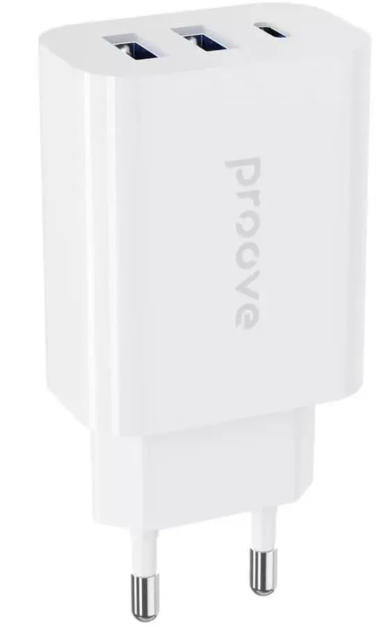 Зарядний пристрій Proove Rapid 30W (2 USB + Type-C) white (WCRP30210002) - фото 2