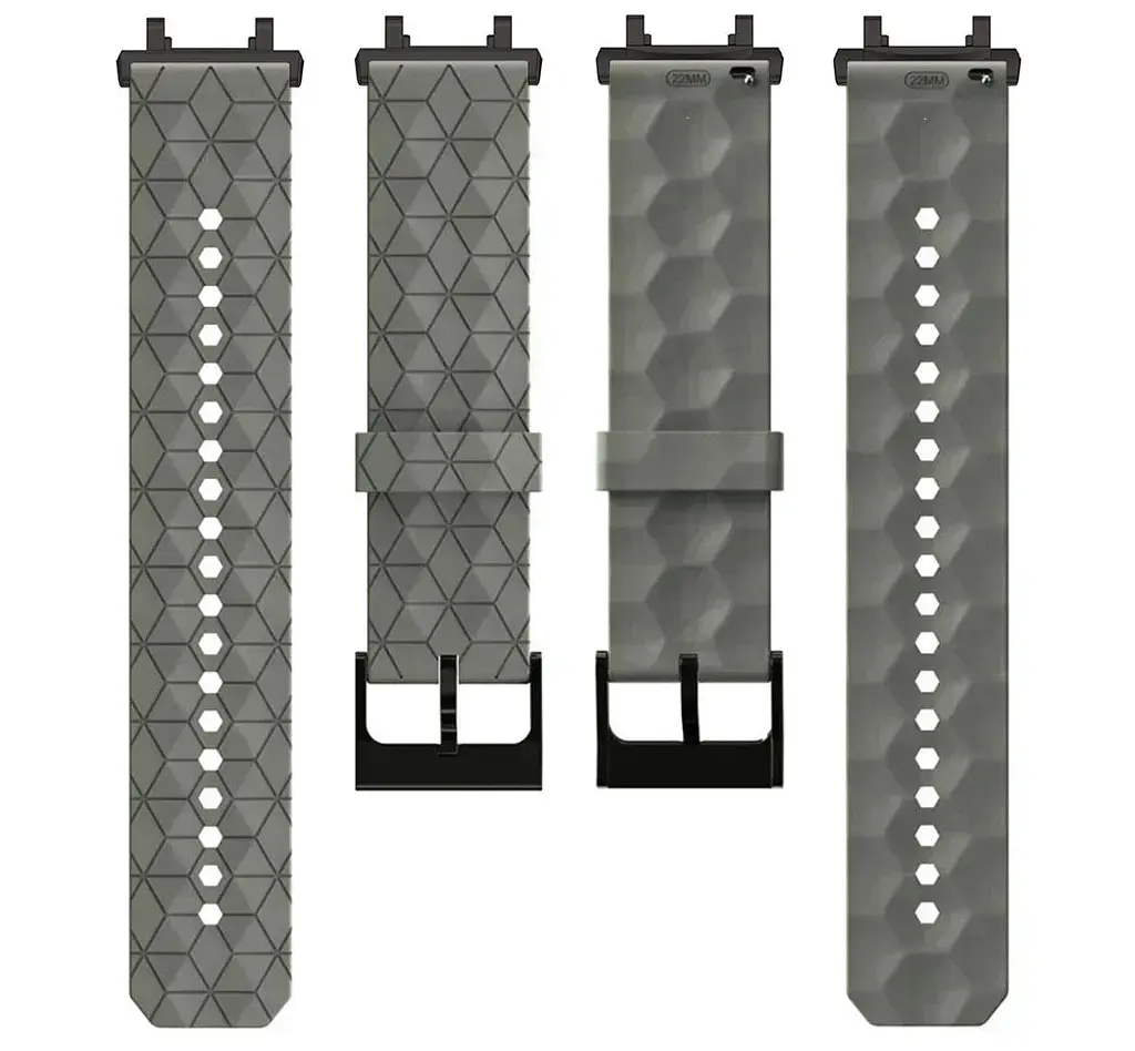 Ремінець Primolux Dimond силіконовий для годинника Xiaomi Amazfit T-Rex 2 (A2169 / A2170) - Grey - фото 4