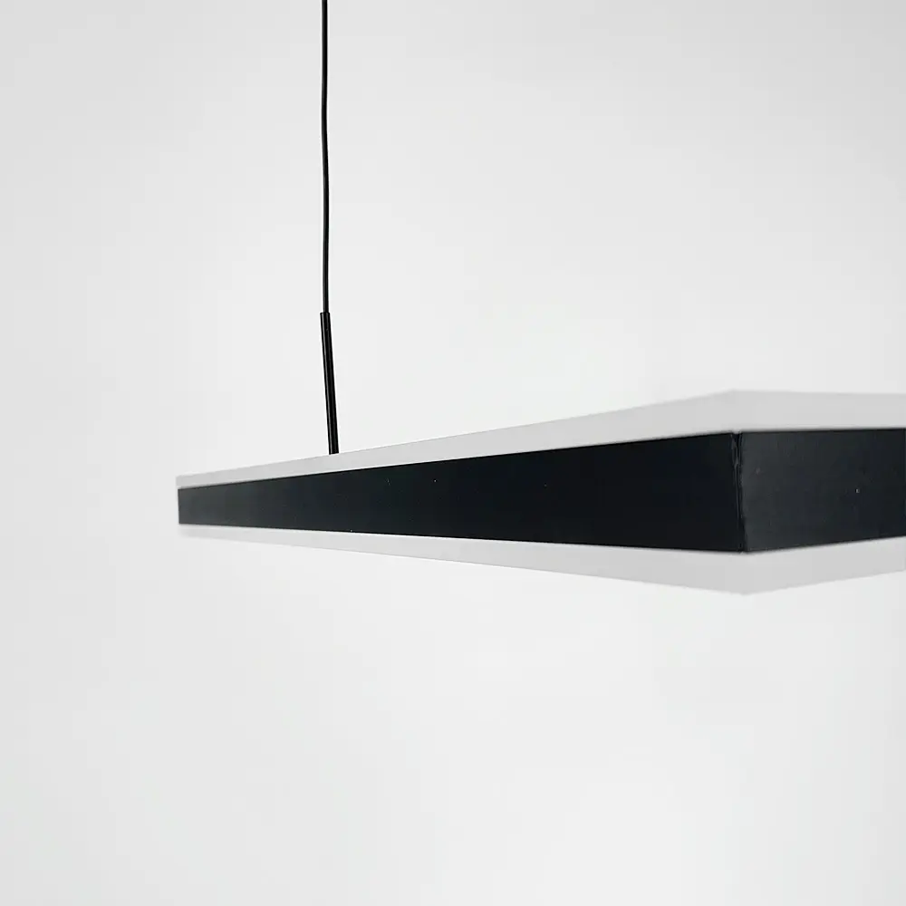 Люстра с подвесным квадратом в черном корпусе 60 см Ст. 303S-600 BK | Line F - фото 2