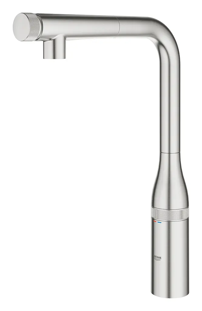 Смеситель для кухни с выдвижным изливом Grohe Essence Smartcontrol 31615DC0, Нержавеющая сталь - фото 4