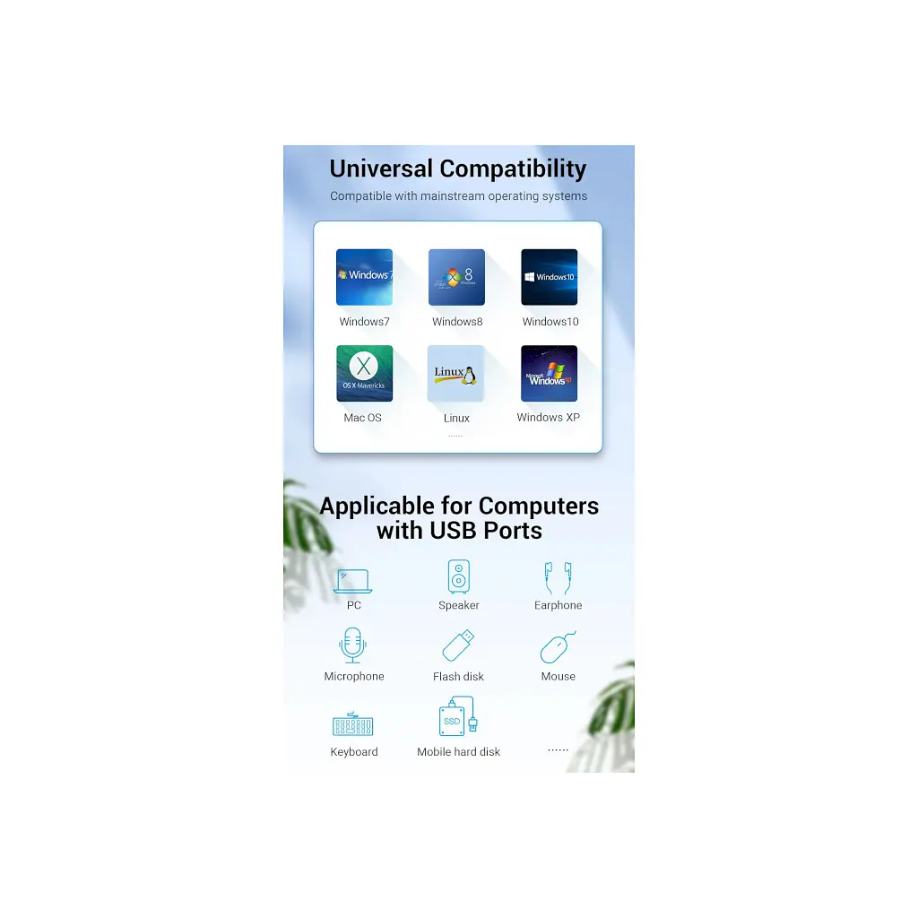 Концентратор VENTION USB 3.0 to 3хUSB 3.0/2хTRS Audio/USB Micro 1.0m (CHIBF) - фото 12