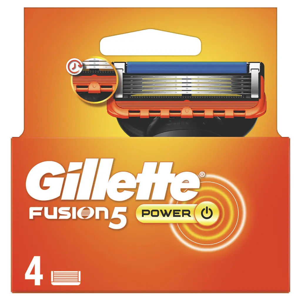 Змінні касети Gillette Fusion5 Power 4 шт. (7702018877591/7702018867219) - фото 2
