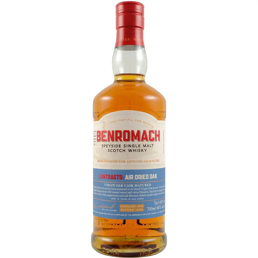Віскі Benromach Virgin Oak Air Dried 46% 0.7 л в подарунковій коробці - фото 2