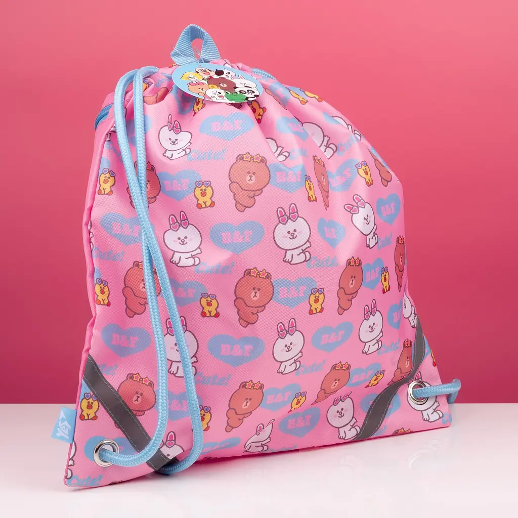 Сумка для взуття Yes SB-10 Line Friends рожева (533448) - фото 3